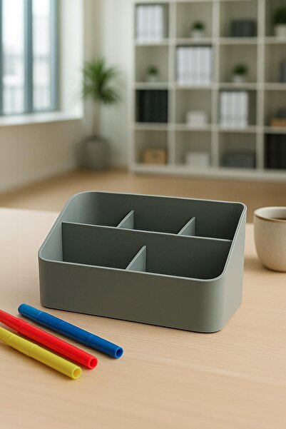 Depa Desktop Pen & Organizer Pen Holder Gray