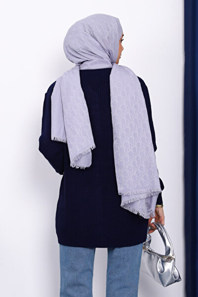 İmajButik Πλεκτή ζακέτα με γαρνιτούρα από ναυτικό τζιν