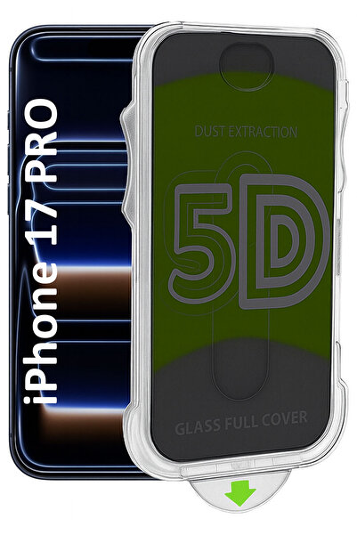 CEPSTOK iPhone 17 Pro Ekran Koruyucu Hizalama Aparatlı Privacy Hayalet Tam Ka...