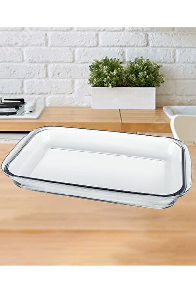 mijotex Pyrex 4.5L Glass Oven Dish, Large Rectangular Size