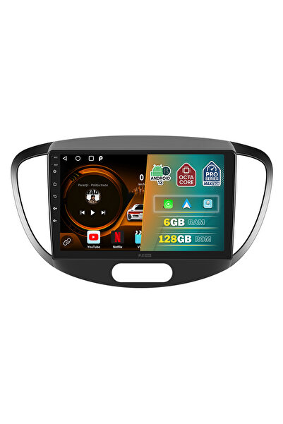 MaxTech Navigatie Hyundai i10 (2007-2013) dedicata, 6 GB Ram 128 GB Rom OctaCore, Carplay & Android auto