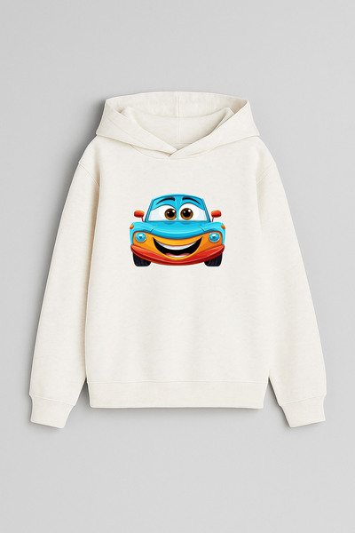 MODA Синя качула с качулка за момчета и момичета