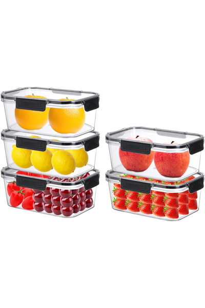 OEM Casseroles 5x1100ml, with lids for storing food - set of 11 pieces