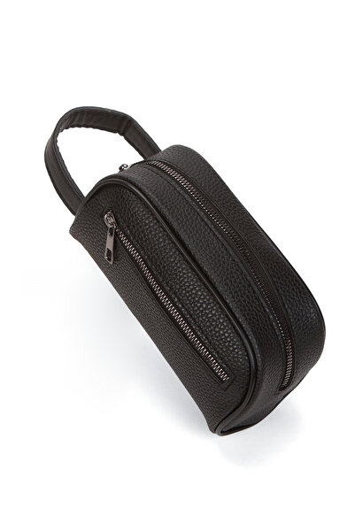 Adelina Bags Men's Portfolio Handbag Travel Shaving Cosmetic Clutch Bag