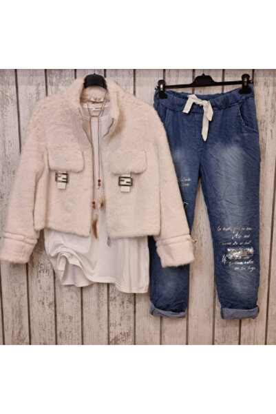 pudubutik White Fur Coat