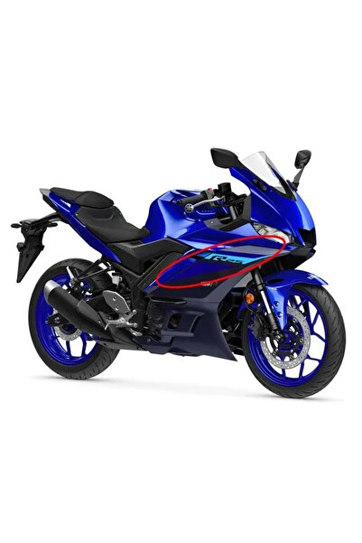 Yamaha R25 2024 Sol Sticker Mavi Orijinal Yan Çıkartma B5P-F8391-0