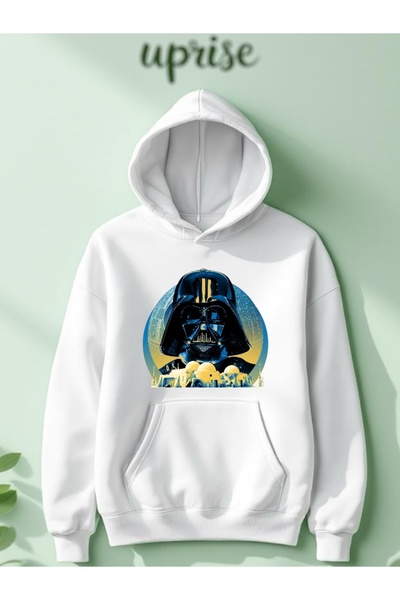 Vordevia Hanorac Star Wars cu imprimeu din bumbac cu supradimensionat fire O