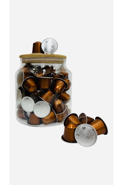 Nespresso Lıvanto Kapsül Kahve 70 Adet + Cam Saklama Kavanozu Hediye