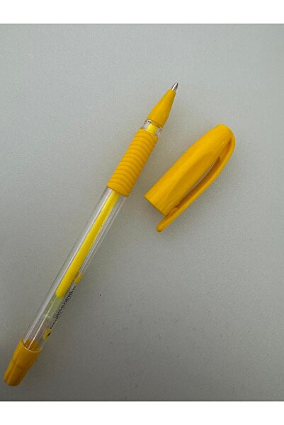 Pensan Ballpoint Pen Gel Pvc 1.0 mm Neon Yellow (1 Piece)