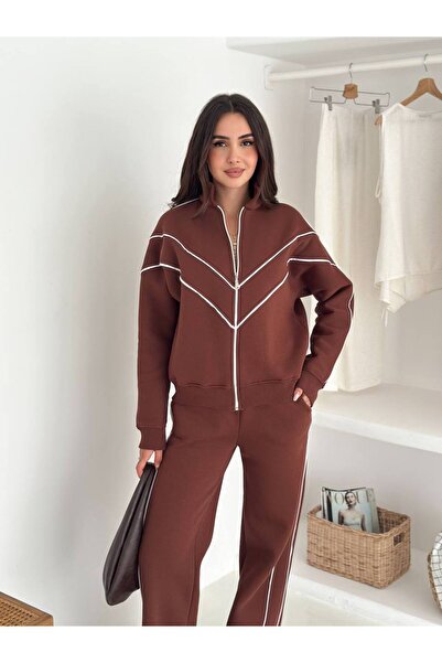 By Kuzey Aras Σετ αθλητικής φόρμας με φερμουάρ με τρεις κλωστές