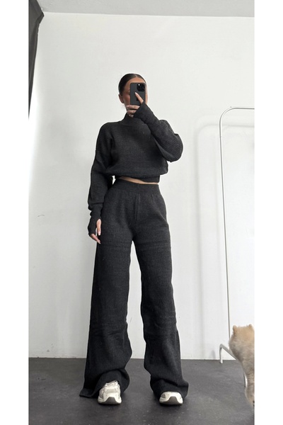 nona butik Monica Knitwear Set - Anthracite