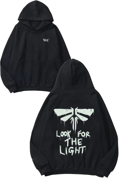 THEWERT The Last of Us 9 Design Back Printed Black Hooded Sweatshirt