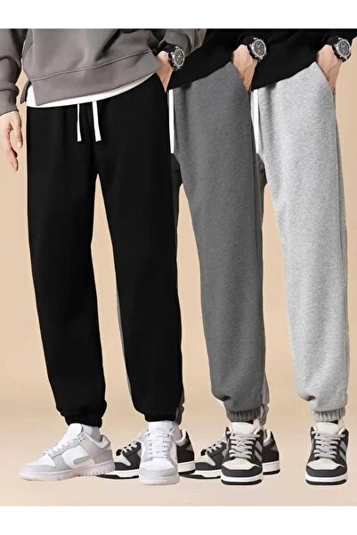 Le Vion Super Advantageous Package of 3 Tracksuit Pants Jogger Legs Elastic T...