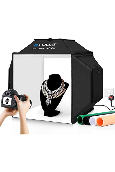 PULUZ صندوق إضاءة استوديو تصوير محمول مُحسّن من نيوينتور، 40 سم × 40 سم، قابل...