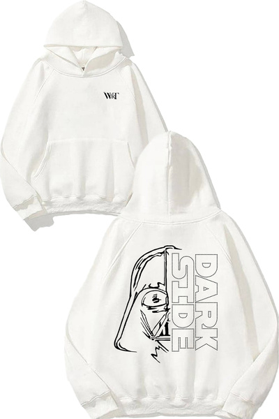 THEWERT Star Wars Darth Vader 11 Design Back Printed White Hooded Sweatshirt