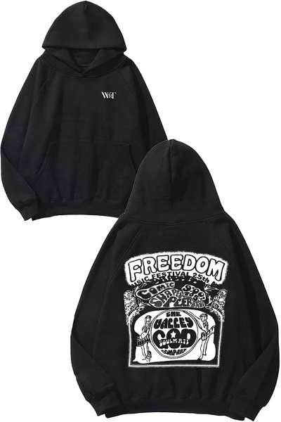 THEWERT Simon Henriksson 1 Design Back Printed Black Hooded Sweatshirt