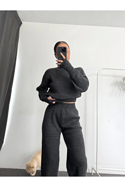 nona butik Monica Knitwear Set - Anthracite