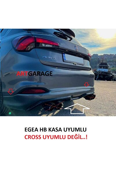 Bodykitartgarage EGEA HB DİFÜZÖRLÜ ARKA EK(BOYASIZ)FİBERGLASS