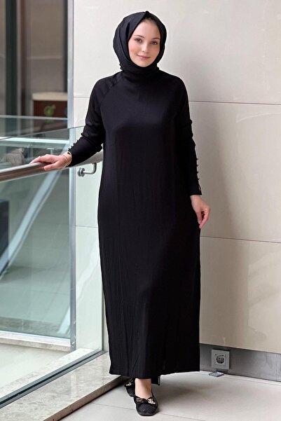 Mahal Crochet Knitwear Fisherman Basic Knitwear Dress