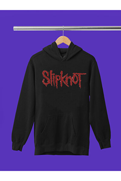 MAGORS Slipknot Printed Cotton Long Sleeve Ribbed 3-Ply Hooded Rock Sweatshirt