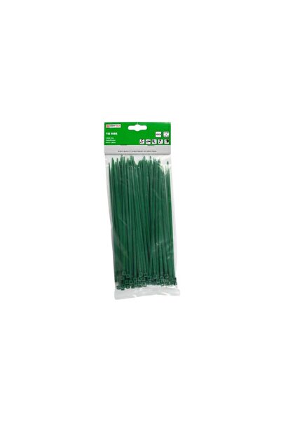 HöffTech Germany Set of 100 pcs Cable ties 200 mm x 3.6 mm green color