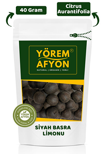 Gülçehre Orta Doğu’nun Yüzyıllık Tariflerinin Saklı Aroması Kurutulmuş Siyah Basra Limonu Misket Limon | 40Gr
