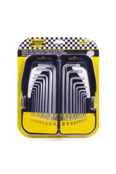 Benson Set 18 chei hexagonale/torx lungi profesionale