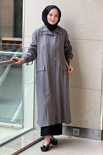 FUAT GÜRSEN Fuat Gürşen Tree Bark Patterned Hidden Zipper Cap