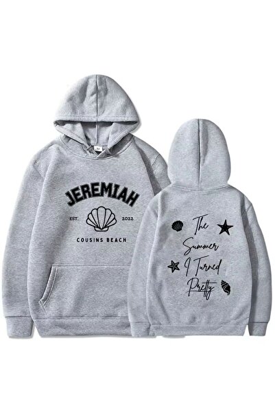 Vordevia Team Jeremiah Фронт и гръб с печат, памучна 3-слойна суитшърт с голя...