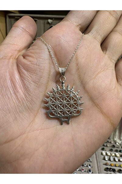 hayaltasari Hitit Güneşi Sembolü Tasarımlı Gümüş Kolye 925 Ayar