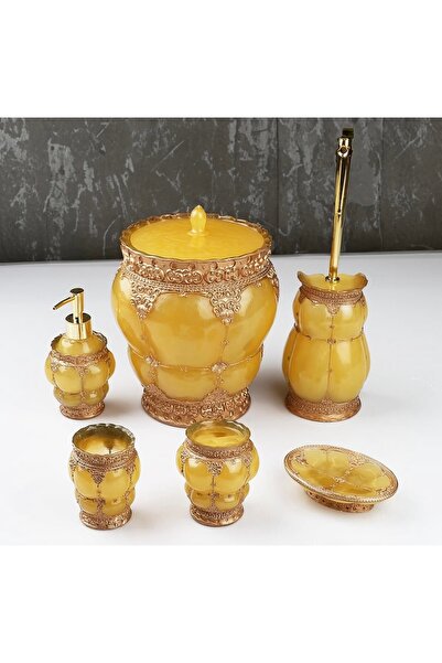 AROW Çırağan Home Polyester 6 Parça Banyo Takımı