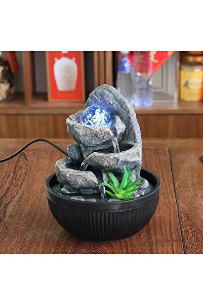 GREEN TOWN نافورة مكتبية سيراميك - أسود 21*25cm