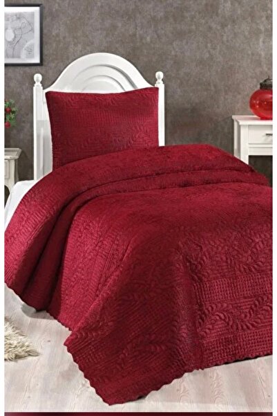 Muensu Bordo Çift Kişilik Örtüm, Microfiber Yatak Örtüsü, Yazlık İnce Kumaş, Ferah Yatak Örtüsü