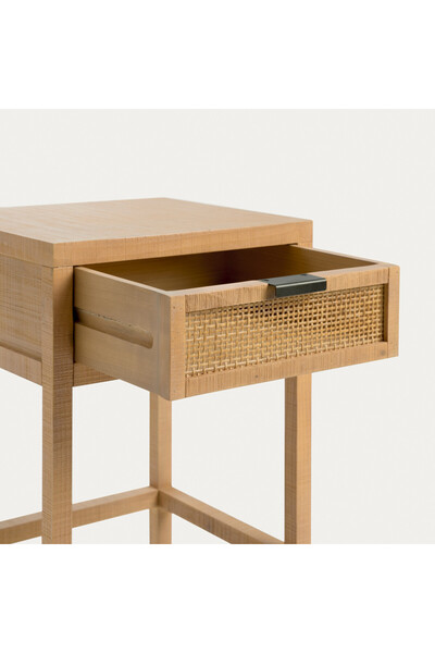 Creawood Badir Masif Çam ve Hazeran Başucu Masası - Komodin