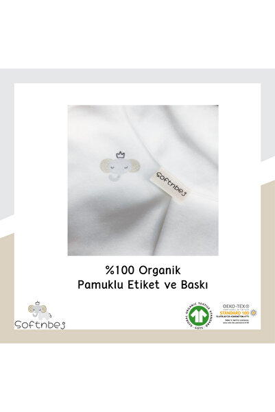 softnbej Organic Cotton Newborn Double-Breasted Outerwear Bodysuit