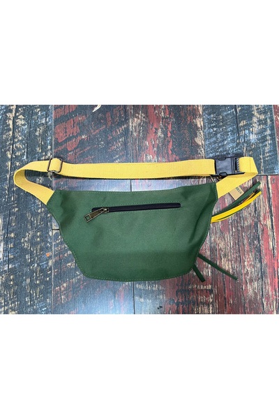 Street Bag Solid Color Waterproof Canvas Waist Bag Daily Travel Use