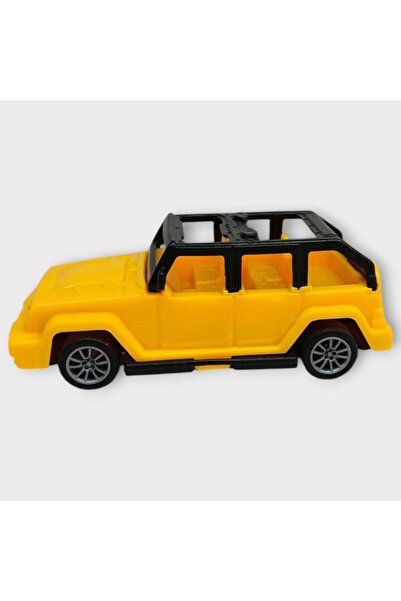 Happy Junior Pull Drop Cars 10 cm - Yellow Jeep