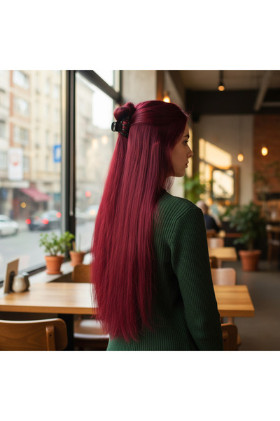 Ethab Ticaret فايبر سين فلات هاف مون + 2 سايد كليك / أحمر