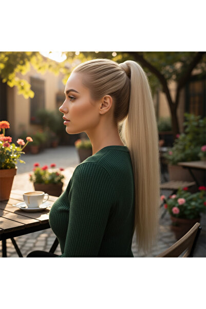 Suzan Peruk Lastik Tokalı At Kuyrugu Ekstra uzun ve Gür Fönlenebilir Yıkanabi...