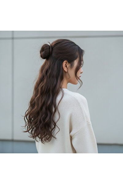 Ethab Ticaret فايبر سين دالي وايولد هاف مون + 2 سايد كليك / بني داكن