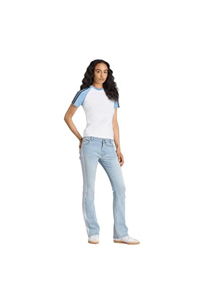 adidas Kadın Mavi Eşofman Altı SLIM DENIM KE9801