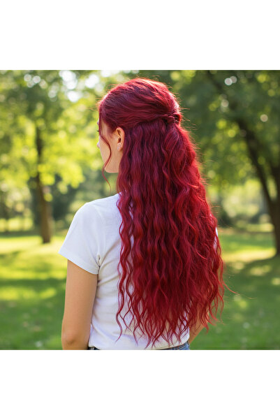 Ethab Ticaret فايبر سين كاباركي دالجاواي مول هاف مون + 2 سايد كليك / أحمر