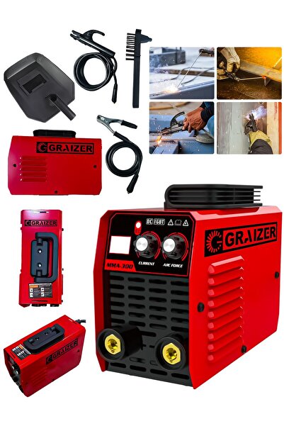 Graizer Alman HGR PRO 300 Amper Inverter Mega Stıck Kaynak Makinesi - K