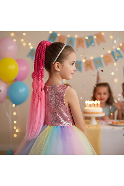 Afrodit Giyim Bn وذيل حصان مرن مضفر غير رسمي / ACM10