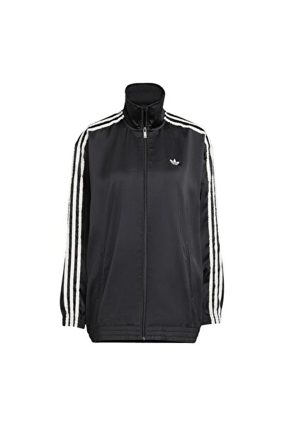 adidas Γυναικείο μαύρο μπουφάν SATIN TT KC8810
