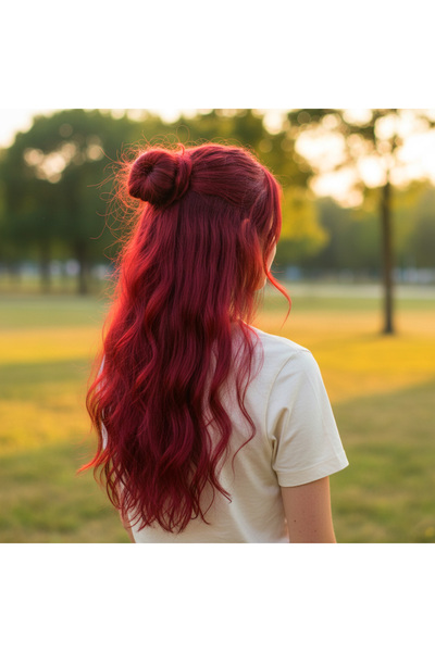 Ethab Ticaret فايبر سين دالغواي واي هاف مون + 2 سايد كليك / أحمر