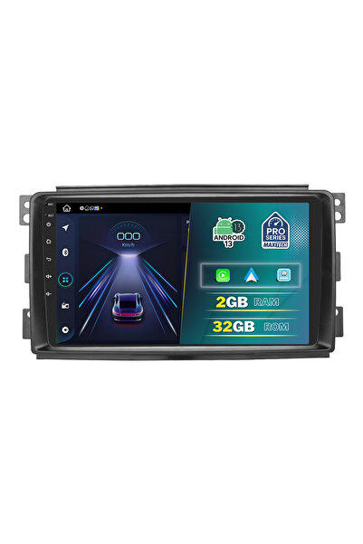 MaxTech Navigatie Mercedes Smart ForTwo (2007-2014) dedicata, 2 GB Ram 32 GB Rom, Carplay & Android auto