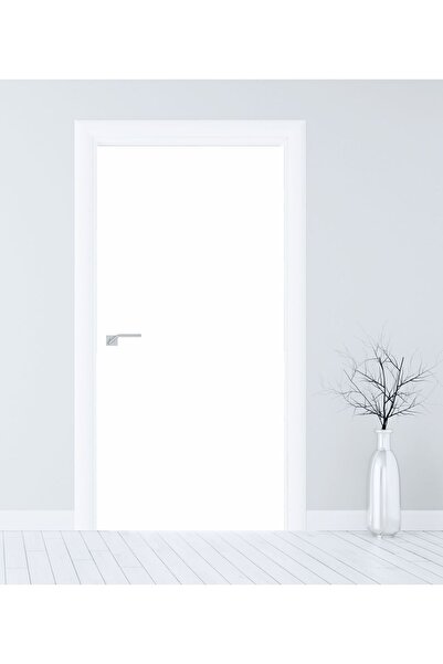 RENKLİ HOBBY Kapı Kaplama Folyosu - Düz Beyaz - Kapı Sticker Giydirme - Kendinden Yapışkanlı