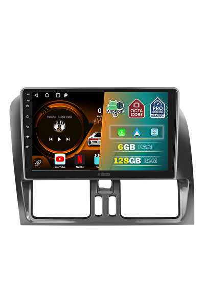 MaxTech Navigatie VOLVO XC60 2008-2013 dedicata, 6 GB Ram 128 GB Rom OctaCore, Carplay & Android auto