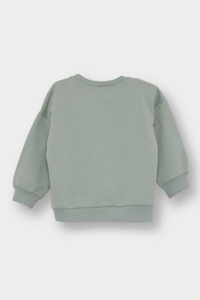 DeFacto Kız Bebek Bisiklet Yaka İçi Yumuşak Tüylü Sweatshirt E8352A525AU